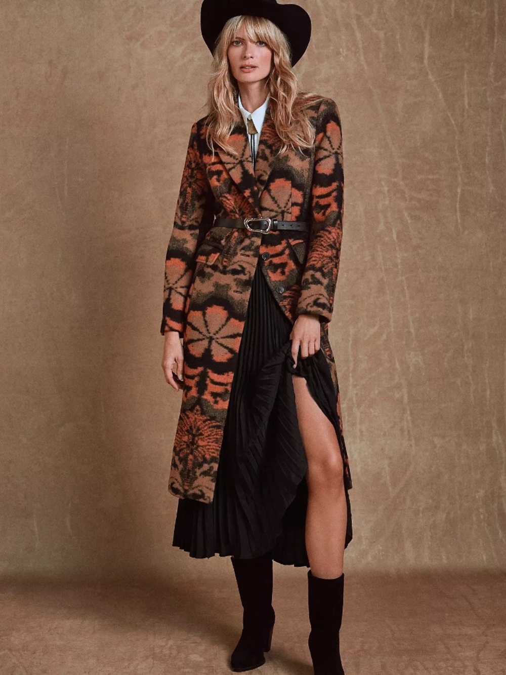 NWOT Anthropologie Avec Les Filles Damask Printed Coat S